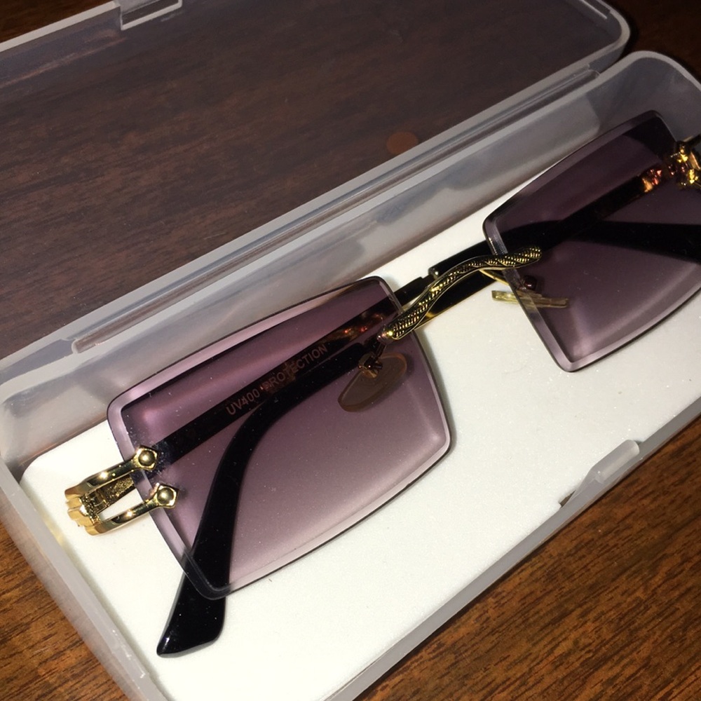 Super bad rimless sunglasses